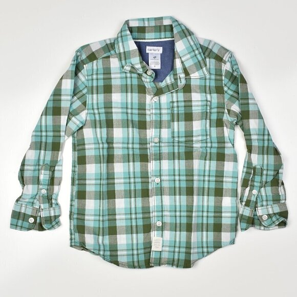 Toddler Boys Button Front Shirt BUNDLE 4t - Picture 4 of 8